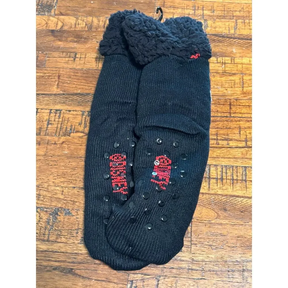 Disney The Nightmare Before Christmas Jack Skellington Slipper Socks Sz 4-10 NEW